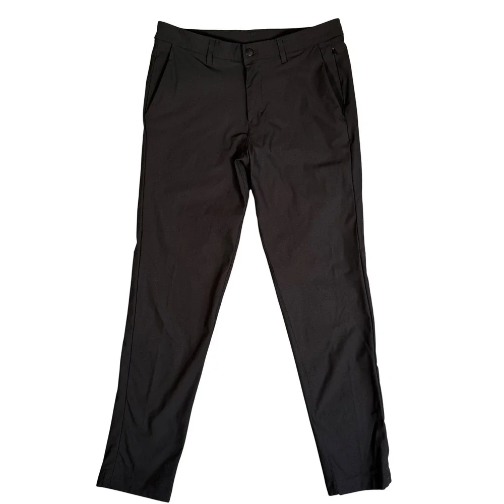 Lululemon Mens Pants Size 33 Black Polyester Casual Trousers 29 Inseam